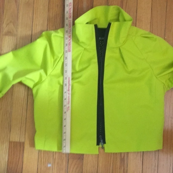 CARLISLE neon yellow/green cropped jacket - Picture 4 of 14